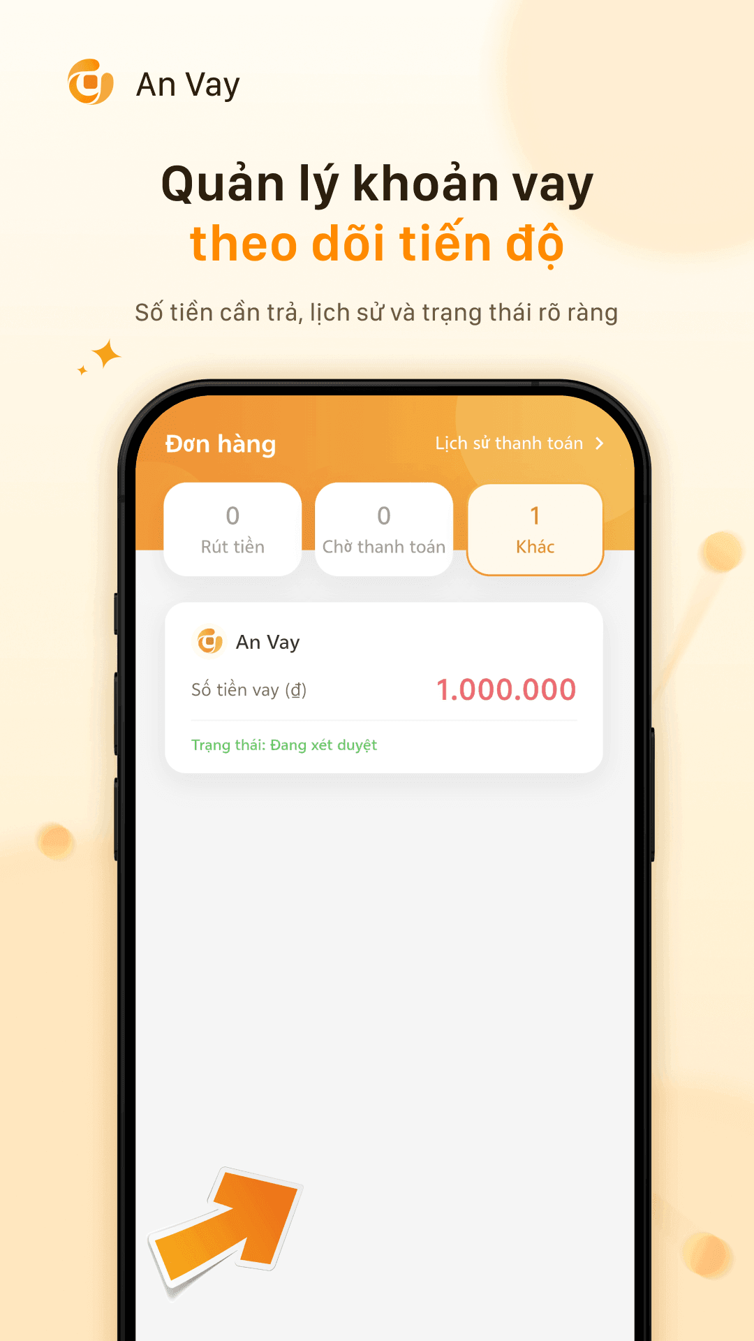 Quản lý khoản vay, theo dõi tiến độ